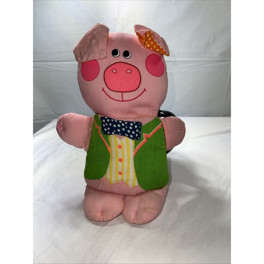 Playskool The Three Little Pigs Cloth Doll Book 1974 My Storybook Stuffed Animal